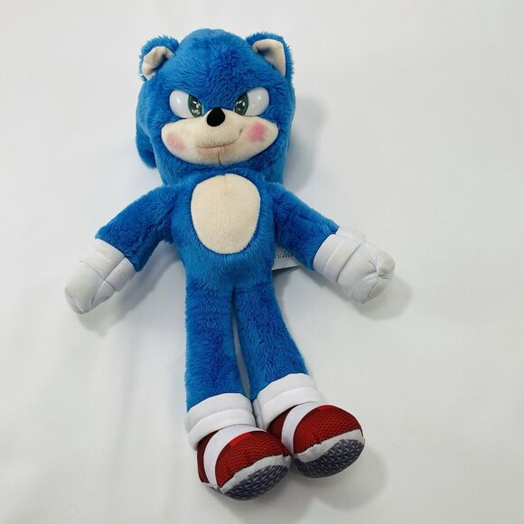 Paramount Sonic 2 Hedgehog Plush Toy 14” Movie Jumbo XL Big Anime Comic 2022 Kid - Picture 2 of 12